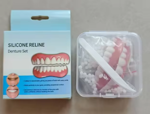 Fausses dents complètes personnalisées, couvrant l'ensemble de la dentition, embellissent le sourire, blanchissent les dents, facettes dentaires, ajustement confortable, prothèse flexible - Product Image 4