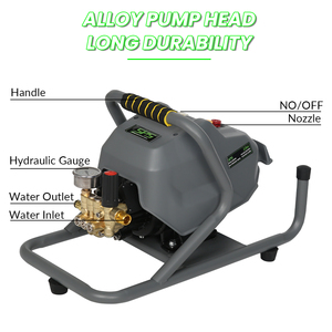 Máquina de Limpieza de Autos Portátil para el Hogar, 1450 PSI, 220 V, 2 KW, 10 LPM, Bomba de Agua a Alta Presión - Product Image 4