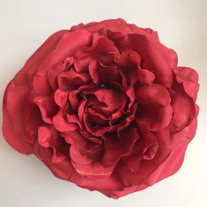 13cm 장미 꽃 머리 결혼식 꽃 벽 헤드웨어 액세서리 DIY 사진 장식을위한 인공 실크 장미 - Product Image 5