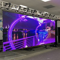 Écran d'affichage LED géant 10 pieds X 12ft, P3.91 P3.9 3.9mm, mur vidéo d'intérieur d'église, location de scène, Led, pour Concert