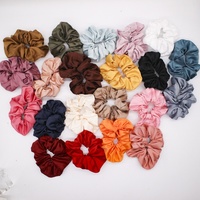 Chouchous pour cheveux en polyester satiné haute densité, grands et économiques, pour femmes