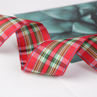 Ruban en polyester à carreaux style universitaire pour accessoires de coiffure et vêtements DIY, nœuds, chaussures, chapeaux, textiles de maison, boîtes cadeaux - Chine