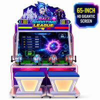 Jeu d'arcade de tir de balles à écran 65 pouces pour 4 joueurs, équipement de récompense commercial pour centre de divertissement familial