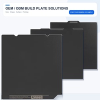 Placa de Impresión 3D de Poliurea OEM ODM, Tamaño y Forma Personalizados, Superficie Impresa, Acero Flexible para Impresora 3D