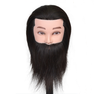 หัวหุ่นฝึกทำ<span class=keywords><strong>ผม</strong></span> LWL HAIR สำหรับช่างทำ<span class=keywords><strong>ผม</strong></span> ขายส่ง <span class=keywords><strong>ผม</strong></span>แท้ 100% พร้อมหนวดเครา <span class=keywords><strong>ผม</strong></span>เรมี่ วิกผมถักมือ สำหรับฝึกสอนช่างตัดผมชาย - Product Image 3