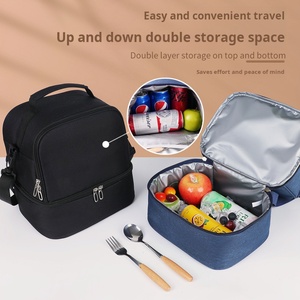 Borsa Termica Impermeabile in Oxford con Tracolla, Borsa Frigo Portatile per <span class=keywords><strong>Picnic</strong></span> e Uso Esterno, Grande Capacità - Product Image 3