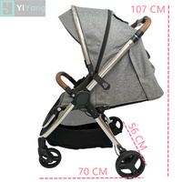 Siège auto et poussette pour bébé, poussette de luxe pliable 3 en 1 avec siège auto