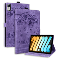 Étui portefeuille en cuir PU à motif floral de fleurs de cerisier pour tablette Tecno Megapad 11 12 OnePlus Pad Pro 12.1