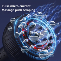 Masseur corporel à micro-courant rechargeable sans fil, appareil électrique Gua Sha, brosse de massage des méridiens
