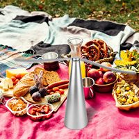 3pcs Silver Ultra-Quiet Multi-Functional Automatic Fly Trap Fan Indoor/Outdoor Home Meal Party Table Picnic Meat Stall Fly