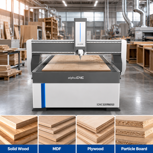 Máquina Router CNC Alpha 1325 de 3 Ejes con Husillo Único para Madera, MDF, Acrílico, Aluminio, Control Syntec, Motor Opcional, Producción de Muebles - Product Image 1