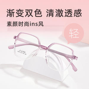 Monturas de gafas rectangulares de estilo coreano 8072, montura completa, ligeras, unisex, para adultos, para corrección de miopía - Product Image 5