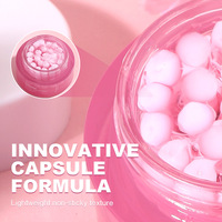 Gel hydratant éclaircissant à étiquette blanche, crème hydratante éclaircissante, anti-âge, niacinamide, capsule de gelée de collagène rose PDRN, crème pour le visage