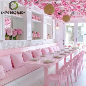 Moderna decorazione del bancone della caffetteria soluzione espositiva per decorazioni da Bar al dettaglio negozio di panetteria infissi <span class=keywords><strong>Cafe</strong></span> Interior Design - Product Image 5