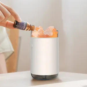 Salt Lamp Humidifier 2 in 1 Natural Himalayan Salt Lamp Essential Oil Diffuser 260mL Factory Direct Wholesale Supplier