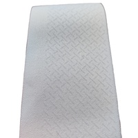Brassard de cyclisme blanc prêt à l'emploi pour impression par sublimation, avec grip croisé en silicone antidérapant et bande élastique, personnalisable avec logo