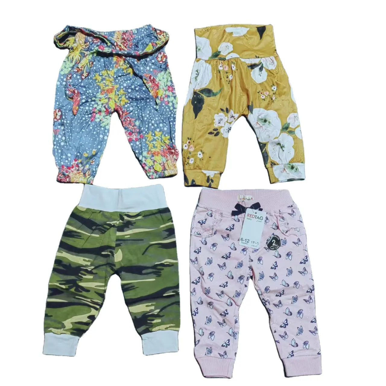 Leftover Trendy Apparels Branded Labels Baby Boys Girls Cotton French Kids Long Trousers Pants Bangladesh Stock Lot 1054 08