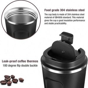 Verres à vin en acier inoxydable personnalisés, tasses isothermes, gobelets réutilisables, pots à café, mugs de voyage – Vente en gros et en vrac - Product Image 2