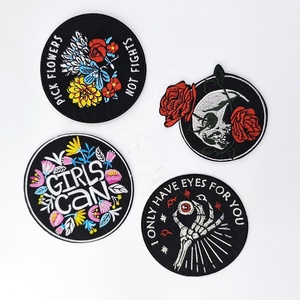 Mật Độ Cao Cao Khâu Thêu Skull Vá Cho <span class=keywords><strong>Goth</strong></span> Rock Punk Halloween Trang Trí May Trên Sắt Trên Chenille Các Bản Vá Lỗi - Product Image 2