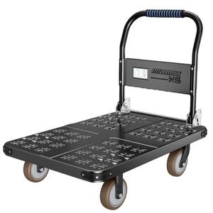 Chariot industriel pliable en acier à haute capacité de charge (800 kg), chariot à main renforcé avec <span class=keywords><strong>plaque</strong></span> de base pour le chargement - Product Image 1