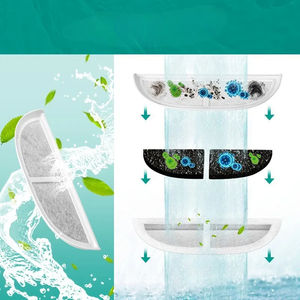 Ensemble de filtres pour distributeur d'eau pour animaux de compagnie Eufy pour chats et chiens, filtre en coton multiple, filtre à <span class=keywords><strong>charbon</strong></span> <span class=keywords><strong>actif</strong></span> - Product Image 2