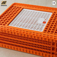 Caisse de transport empilable pour volailles, cage en plastique pour poulets vivants, vente en gros, directement de l'usine pour les distributeurs en gros