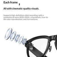 Lunettes Intelligentes IA 1300W avec Caméra, Enregistrement Vidéo HD, Capture Photo, Traduction Vocale, Chargement Magnétique – Vente en Gros
