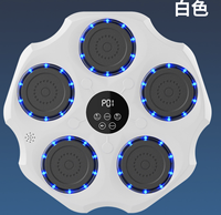 Machine de boxe intelligente murale pour entraînement de fitness à domicile, cible de frappe et de réaction pour enfants et adultes / LED