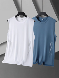 Chaleco Deportivo Casual de Verano para Hombre, sin Mangas, para Entrenamiento Físico, Camisetas de Baloncesto de Malla de Secado Rápido para Hombre - Product Image 3