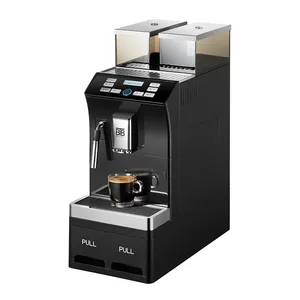 Elektrik Espresso kahve makinesi profesyonel masaüstü iş için taşınabilir otomatik kahve yapma makinesi