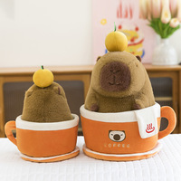 Capybara peluche jouet tasse à café Kapibara peluche poupée moche mignon doux poupée dessin animé jeter oreiller pour enfants griffe Machine pas cher