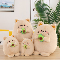 Personnalisation en Gros Direct Usine de Nouvelles Peluches Avocat et de Poupées Chat de Dessin Animé