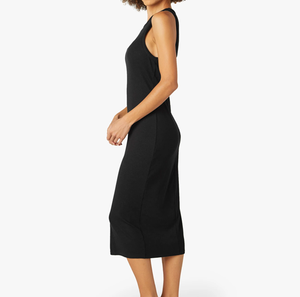 <span class=keywords><strong>Abito</strong></span> da canotta <span class=keywords><strong>Midi</strong></span> scollo alto aderente con spacco laterale Casual a coste in maglia senza maniche - Product Image 2