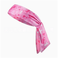Nouveau style de bandeau rose pour femmes, motif ruban, pour la sensibilisation à la santé mammaire, idéal pour le sport, le yoga et comme accessoire décoratif