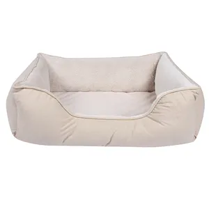 High Quality Square Memory Foam Washable Small Size Removable Outdoor Summer Breathable Calming Cat Bed Dog Sofa Bed