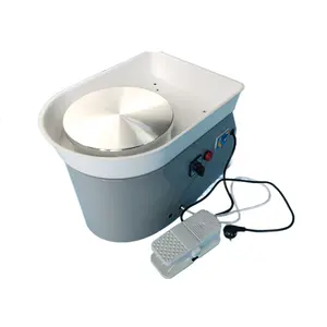 亚马逊热卖9.8 “电动桌面陶轮机25厘米350瓦DIY陶瓷粘土轮带排水管
