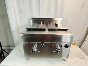 <span class=keywords><strong>Friteuse</strong></span> <span class=keywords><strong>professionnelle</strong></span> double cuve 18L+18L à gaz pour poulet, <span class=keywords><strong>avec</strong></span> robinet de <span class=keywords><strong>vidange</strong></span> - Prix de gros - Product Image 5