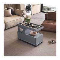 Table basse mobile intelligente en pierre, meuble d'appoint de canapé, meuble de salon moderne simple et luxueux, meuble de balcon, table de chevet