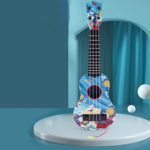 Jouet musical éducatif en plastique ABS pour débutants, avec fonction de simulation de chant et de jeu de guitare, cordes à pincer, 5 diapasons - Product Image 6