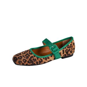 <span class=keywords><strong>Ballerine</strong></span> Mary Jane Leopardate Casual da Donna <span class=keywords><strong>con</strong></span> <span class=keywords><strong>Fibbia</strong></span> da Stilista Ufficiale - Product Image 6