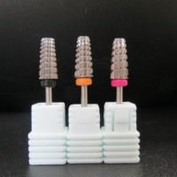 Juego de 5 Brocas de Carburo de Tungsteno 4XC para Uñas, con Barril de Seguridad Grande, para Belleza