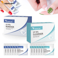 Venalisa Lingettes Dissolvantes de Gel à Ongles – Boîte de Nettoyant pour Couche Adhésive de Vernis Gel – 120 Serviettes – Outils de Nail Art – Prix Usine