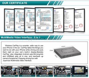 Android Auto <span class=keywords><strong>Multimedia</strong></span> para Apple | Navegación inalámbrica y por cable | Reproductor de coche DSP Ai Box - Product Image 4