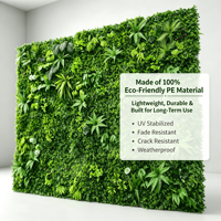 Fabrik-Großhandel UV-Beständige PE Künstliche Pflanzenwand-Paneele Sichtschutz Grüne Hecke für Gartendekoration