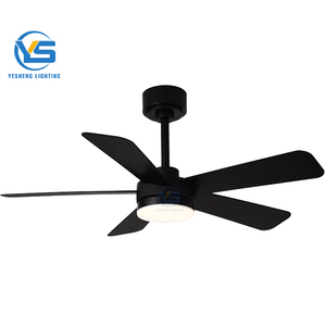 Đen felier quạt trần với ánh sáng 42 52 trong quạt trần ánh sáng với điều khiển từ xa LED Đen Quạt trần đèn cho phòng khách - Product Image 1