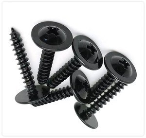 Vis autotaraudeuse à tête fraisée phosphatée noire avec finition zinguée - Product Image 3
