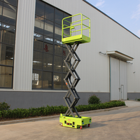 Liftmobile Hydraulische Scherenhebebühne Kleine Elektrische Hubarbeitsbühne 4m Arbeitshöhe 100kg Tragfähigkeit Erhöhte Arbeitsplattform