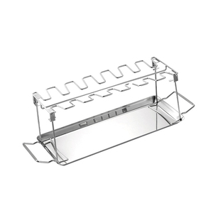 <span class=keywords><strong>Baquetas</strong></span> <span class=keywords><strong>de</strong></span> acero inoxidable duraderas con 14 ranuras, soporte para estante para asar, patas <span class=keywords><strong>de</strong></span> pollo para parrilla estante para, barbacoa, cocina - Product Image 2