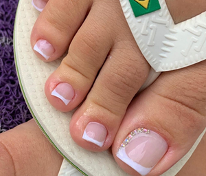 OEM Private Label <strong>Toes</strong> False <strong>Nails</strong> 24s/box <strong>French</strong> <strong>Designs</strong> DIY False Press on <strong>Toe</strong> <strong>Nail</strong> Foot <strong>Nails</strong> Art Tips - Product Image 6