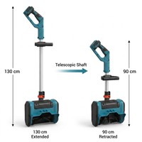 Pelle à neige électrique de 10 pouces avec batterie 3.0Ah et chargeur pour trottoir et allée